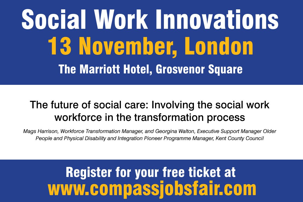 Join <a href="/KentSocialCare/">Kent Social Care</a> for their seminar at #CJFLondon2017. Register for your free ticket at compassjobsfair.com/Events/London/…