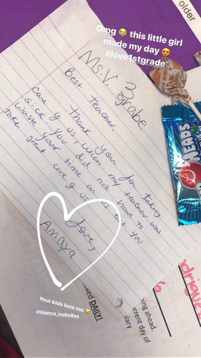 AndJanellSaid's tweet photo. My students remind me everyday that there's still good in the world 💕 #innocence #teacherlife 💘 https://t.co/3XiVBYARdu