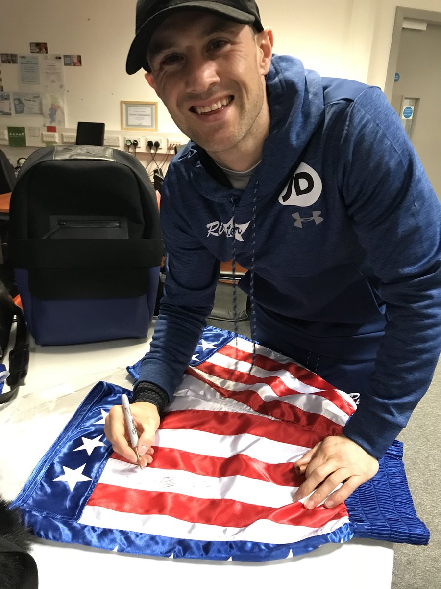 So here it is <a href="/ricksterko/">Ricky Burns</a> official replica fight shorts for #CrollaBurns signed - to win 
RT &amp; Follow - once in a lifetime chance #competition #win #rickyburns #signed #boxing #sw