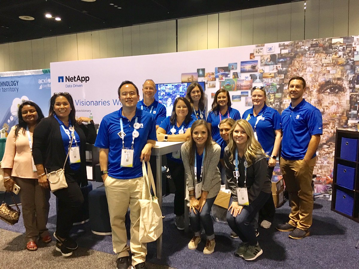 jnnybrnlb's tweet photo. Dedicated, committed and passionate @NetApp team. Come and see us before you leave at booth 3029 if you are @ghc17. #GH17 #NetApp_WIT https://t.co/ZoKtLIDRvc