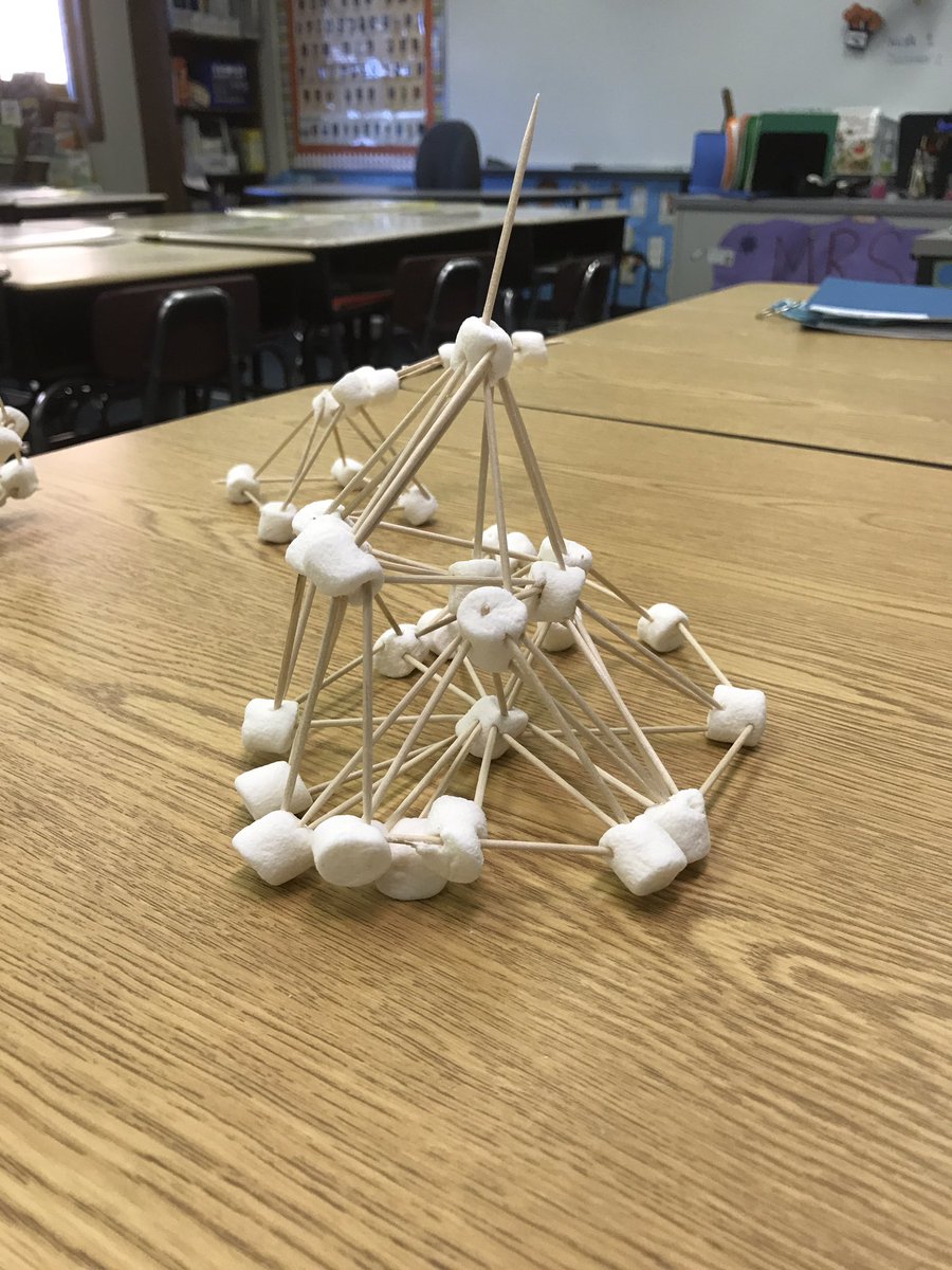 Mr_B_EMC's tweet photo. Finished products of last week's STEAM Activity! #SASD_EMC #sasdnext #toothpicktowers https://t.co/9llDEdGgHb