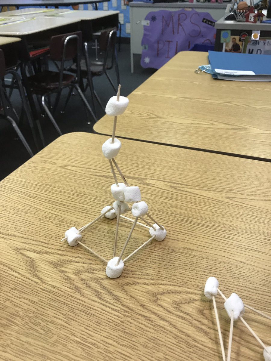Mr_B_EMC's tweet photo. Finished products of last week's STEAM Activity! #SASD_EMC #sasdnext #toothpicktowers https://t.co/9llDEdGgHb