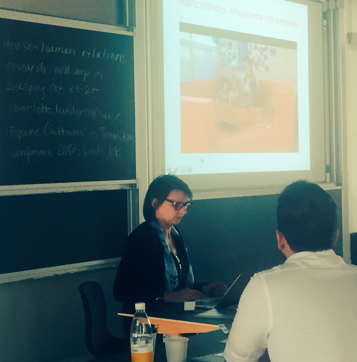 jsphilipsen's tweet photo. “Lamination of affection and control in embodied social interaction” Asta Cekaite at KU #multimodalityday #EmbodiedInteraction https://t.co/dESCZxl1To
