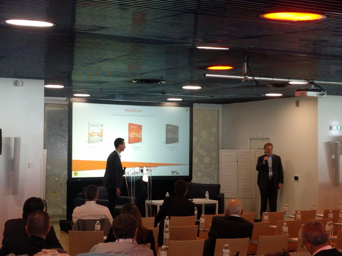 [WAT’DAY 2017] Place maintenant à la conférence MailStore en présence de Norbert Neudeck et Kai Joares. #watday #evenement #partenaires