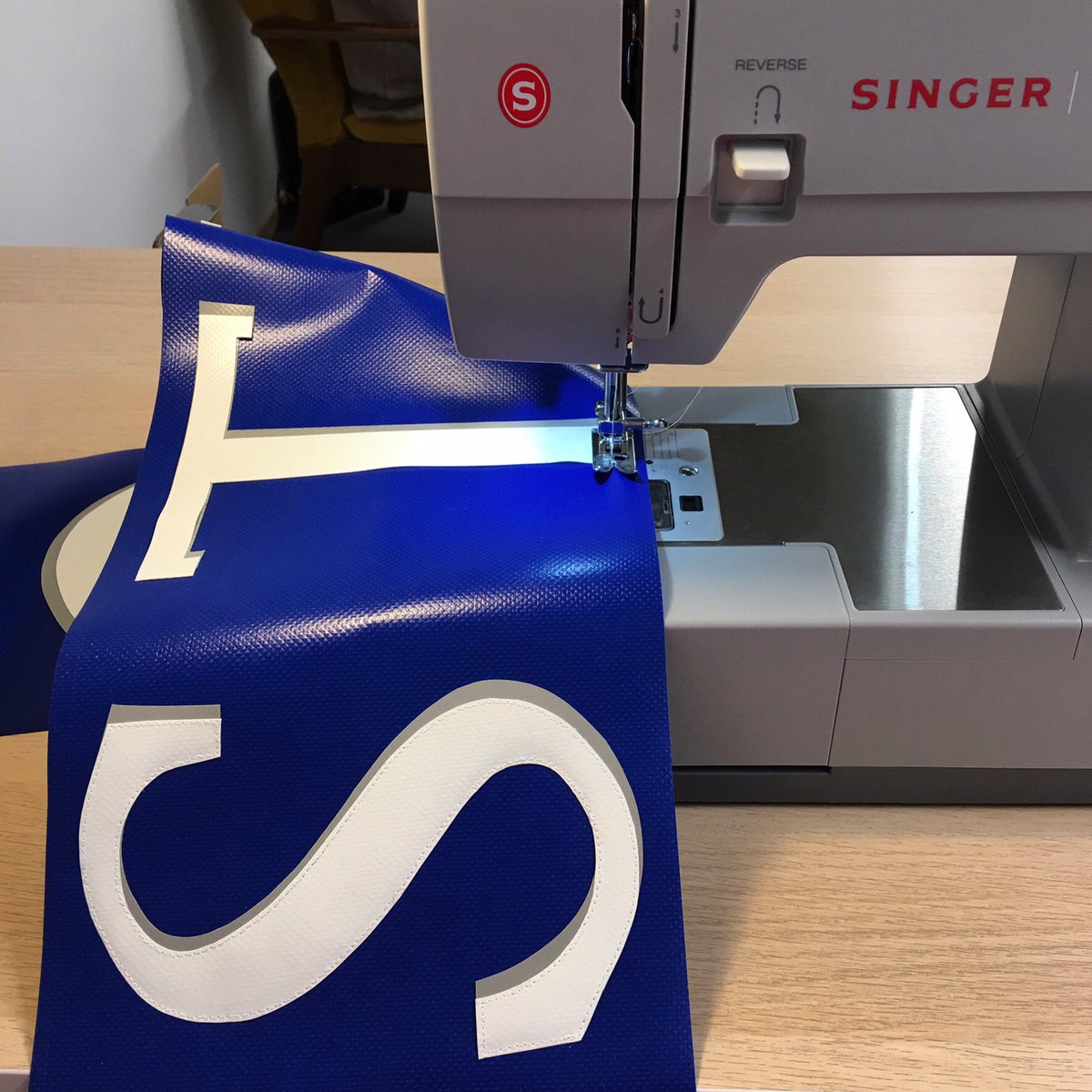 Banner making in progress! #portableprintstudio