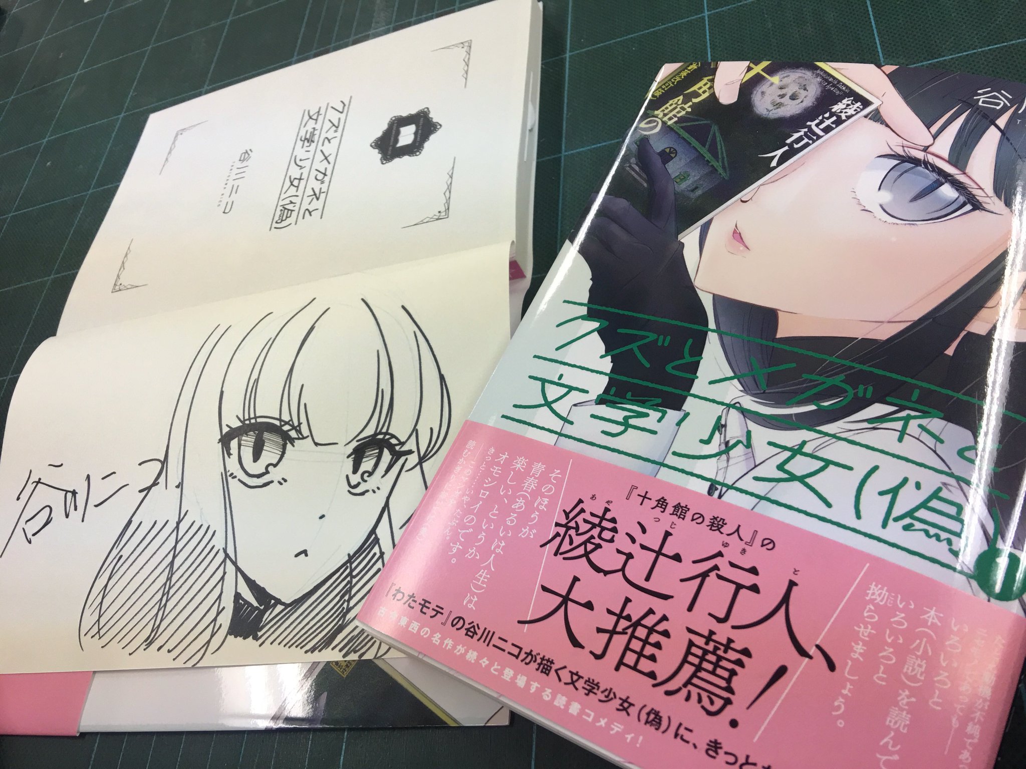 最前線 Twitter પર マチアソビ 星海社サイン本公開 谷川ニコさんサイン入り クズとメガネと文学少女 偽 １巻 つきよみさんサイン 入り マリアンといっしょ １巻 村松まつりさんサイン入り ハリネズミのハリー １巻 T