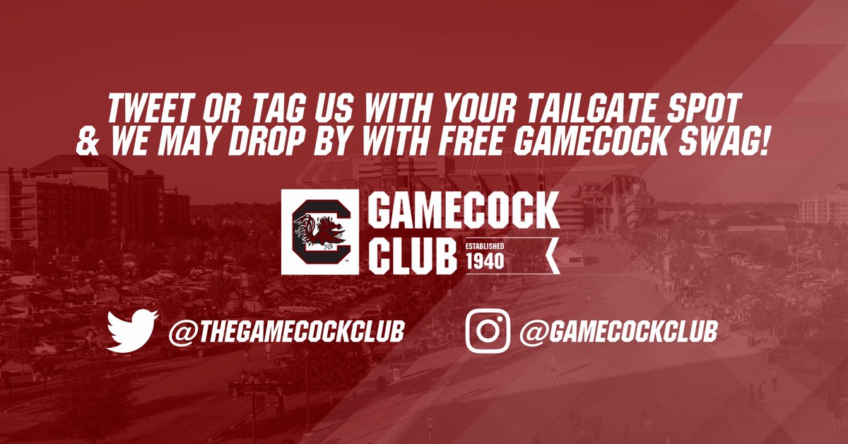 TheGamecockClub's tweet photo. Tailgating plans this weekend? Tag us on social media where your tailgate spot is on game day and we just might stop by! #GCMU #Gamecocks https://t.co/xbAeyde0gg
