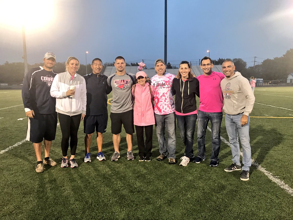 ConantPhysEd's tweet photo. Conant flyover was a success! Great way to support an important cause and kick off HC! 😼🐾💖@ConantCougars @ABC7Chicago https://t.co/ewnauQ18DO