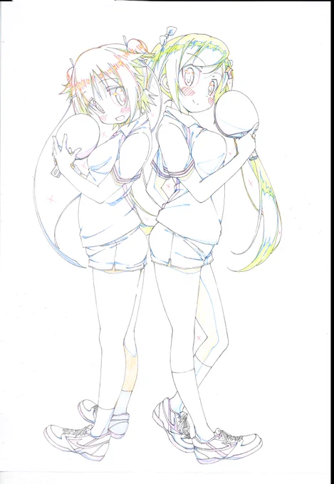 『灼熱の卓球娘』放送開始1年を記念して、さらにお見せしちゃいます!まずはティザー版権原画です。
#卓球娘 #卓球 