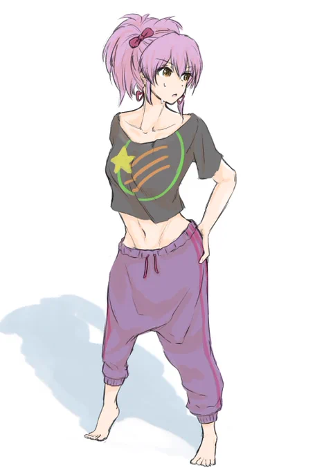 ワンドロポーマニクロッキー。城ヶ崎美嘉ちゃんで。 