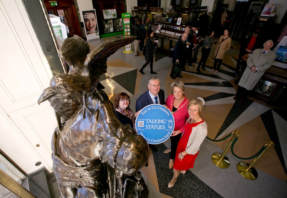 Swift1745's tweet photo. Nice piece from @poloconghaile on the @Failte_Ireland talking statues - including links to actors voicing them! https://t.co/ppEnQGE2b9 https://t.co/cm58Ynlzir