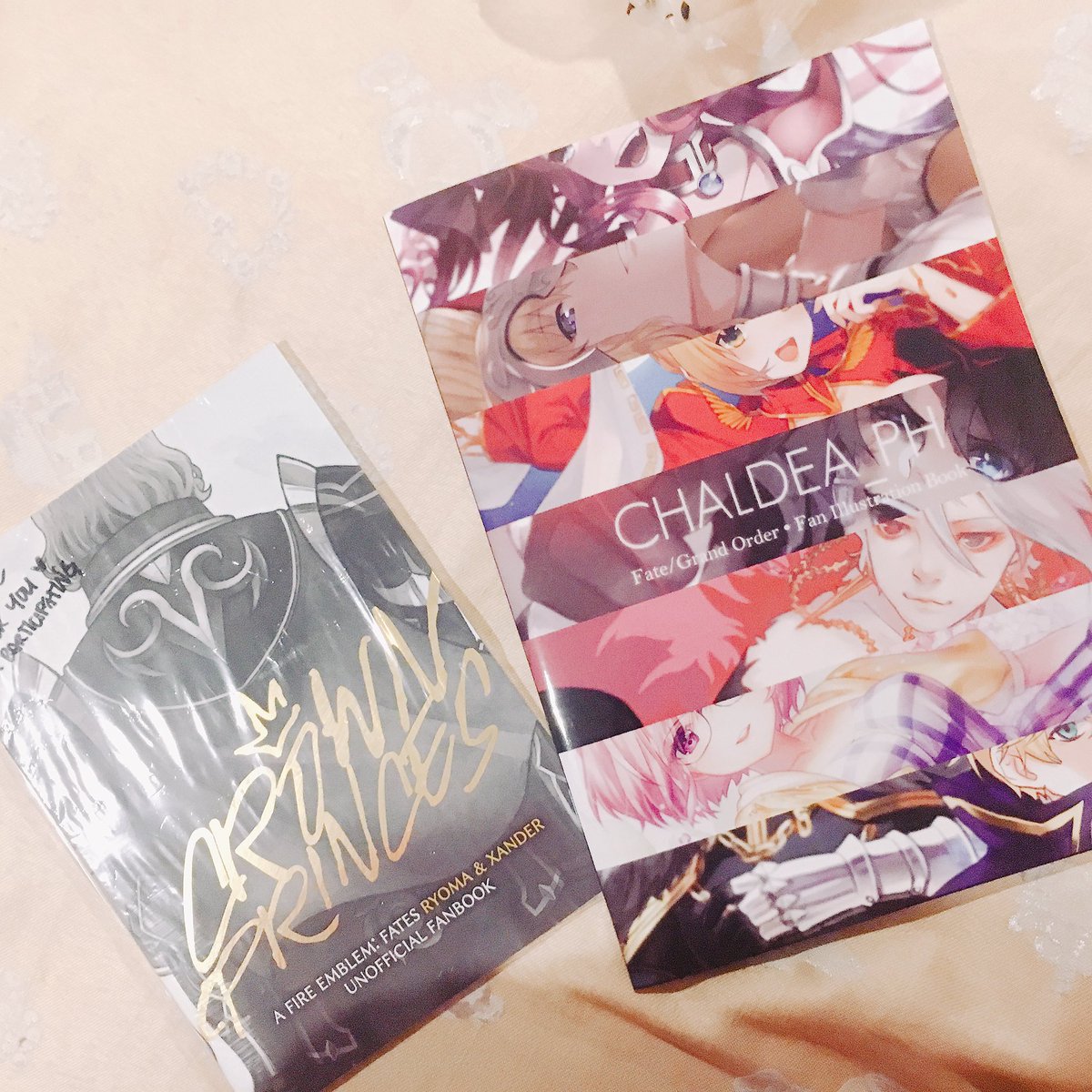 BRWLVS's tweet photo. Crown Prince and Chaldea PH zines and what derp I drew for them https://t.co/2DWdhR0PSt