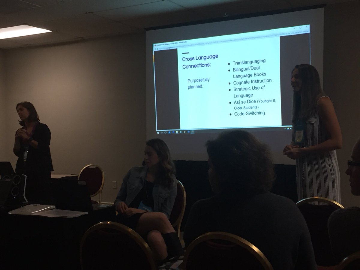 Albemarle Dual teachers including <a href="/BrookmanClass/">Amanda Brookman</a> and @MrsSpanglish share how to build metalinguistic awareness <a href="/DualLanguageVA/">VADLEN</a> #flava17