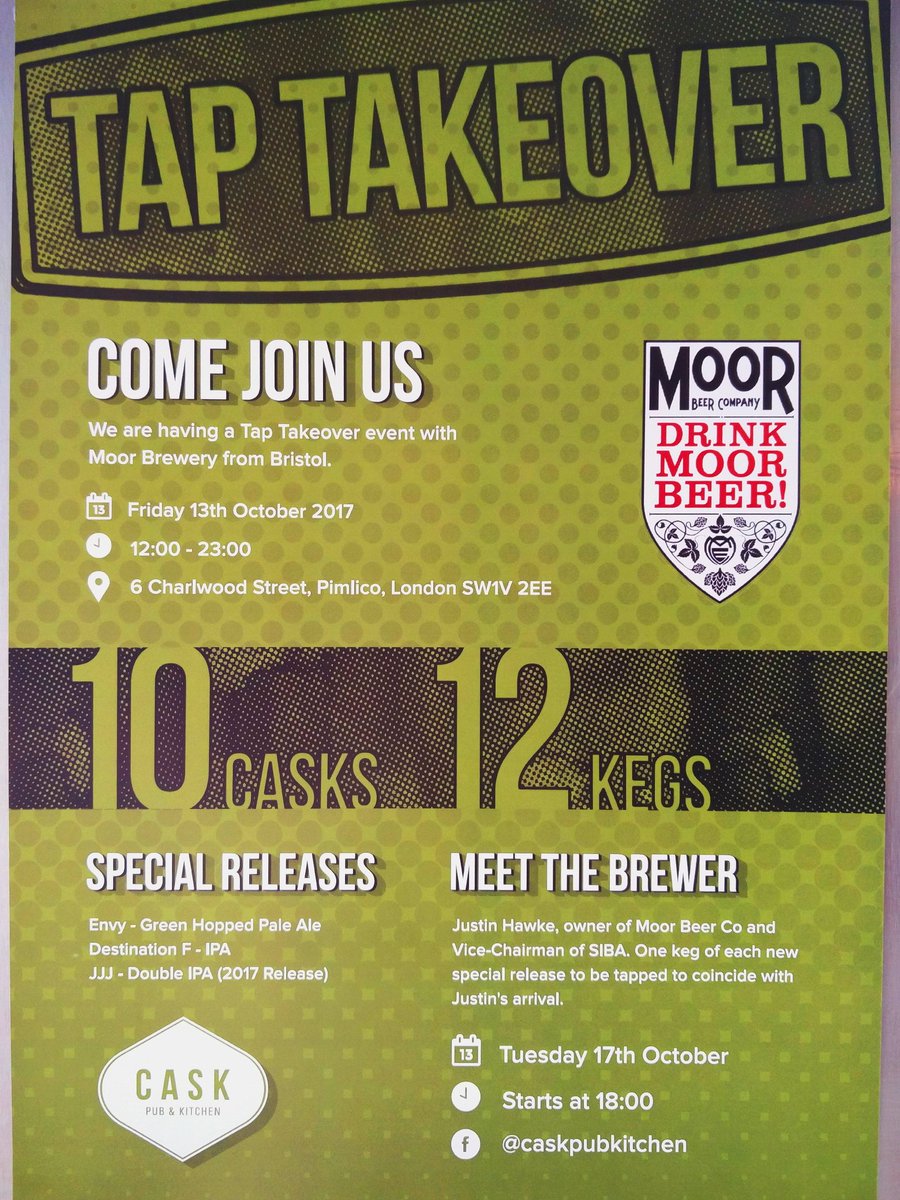Cask Pub Kitchen On Twitter One Week To Go Drinkmoorbeer