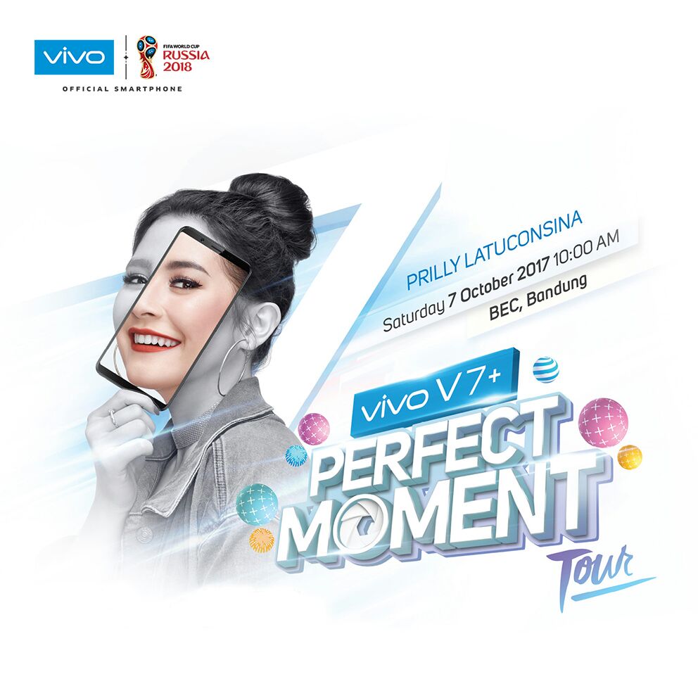 prillyyla's tweet photo. Hallo Bandung! Sampai ketemu besok, di BEC ya. Akan ada Meet &amp; Greet bareng aku bersama @vivo_indonesia #VivoV7PlusPerfectMomentTour https://t.co/WQHRJUfirr
