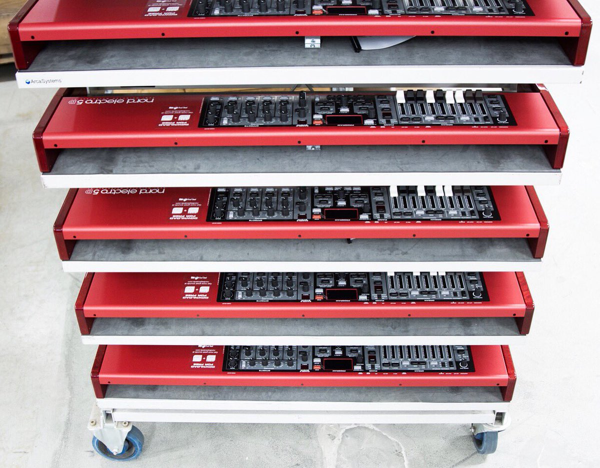 nordkeyboards's tweet photo. #handmadeinsweden #nordfactory #theoriginalredkeyboards #electro5d #iseenord https://t.co/vkqpvYwpbL