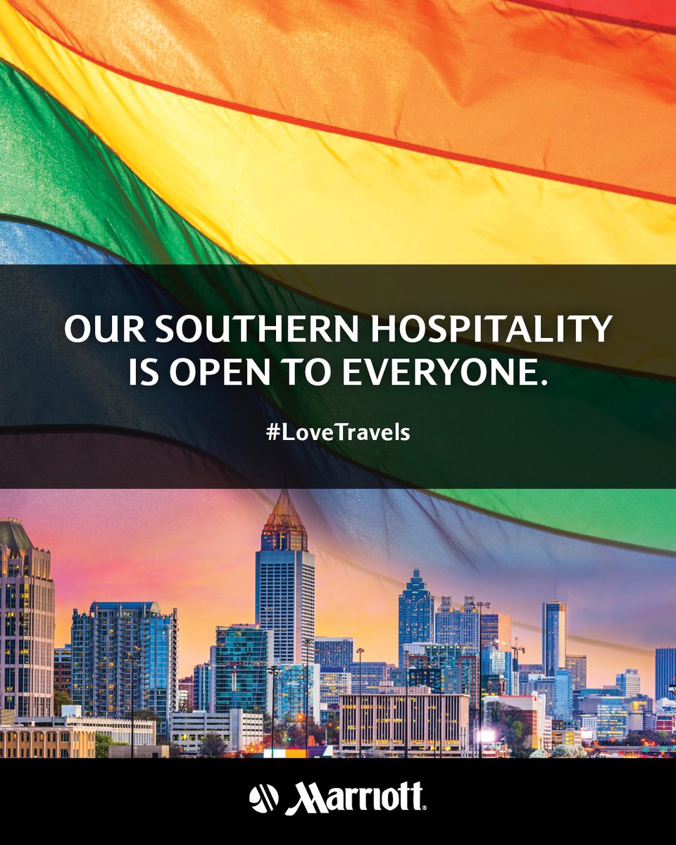Join us in celebrating @AtlantaPride, the largest pride festival in the Southeast. This October, #LoveTravels at #JWBuckheadATL.