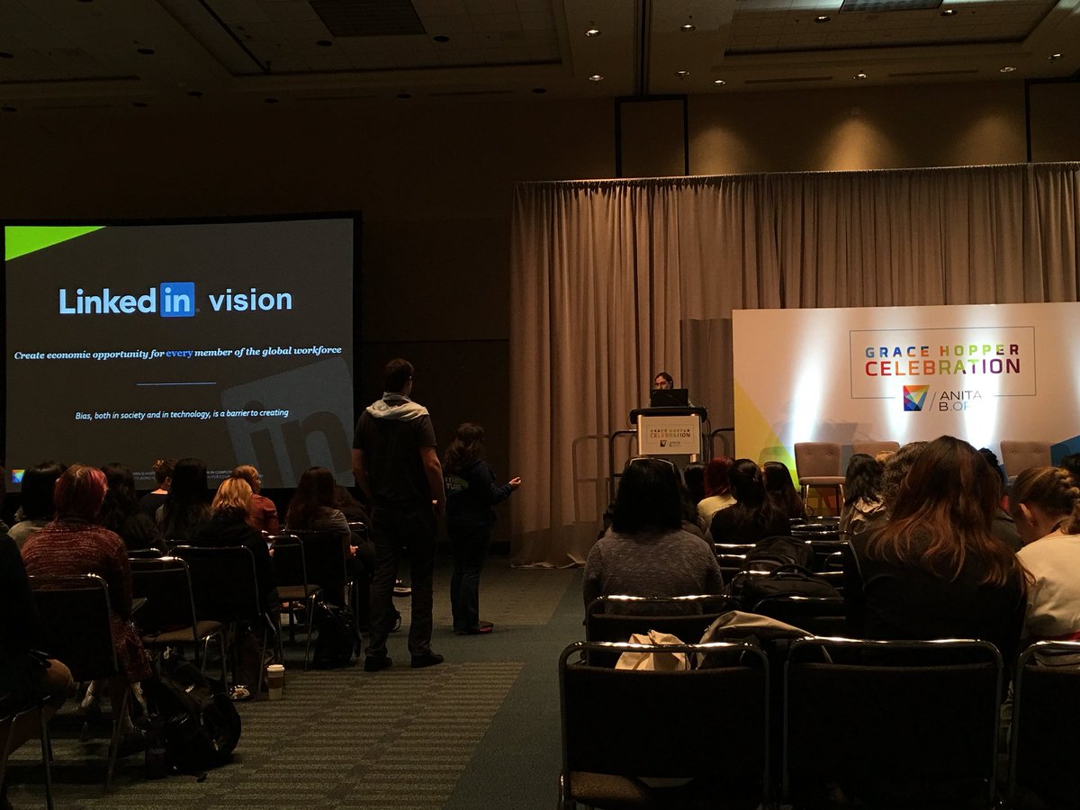 eingong's tweet photo. LinkedIn’s vision at #GHC17 
“Create economic opportunity for every member of the global workforce” 
@LinkedInEng #LinkedInWIT #WomenInTech https://t.co/YEeayElWxJ