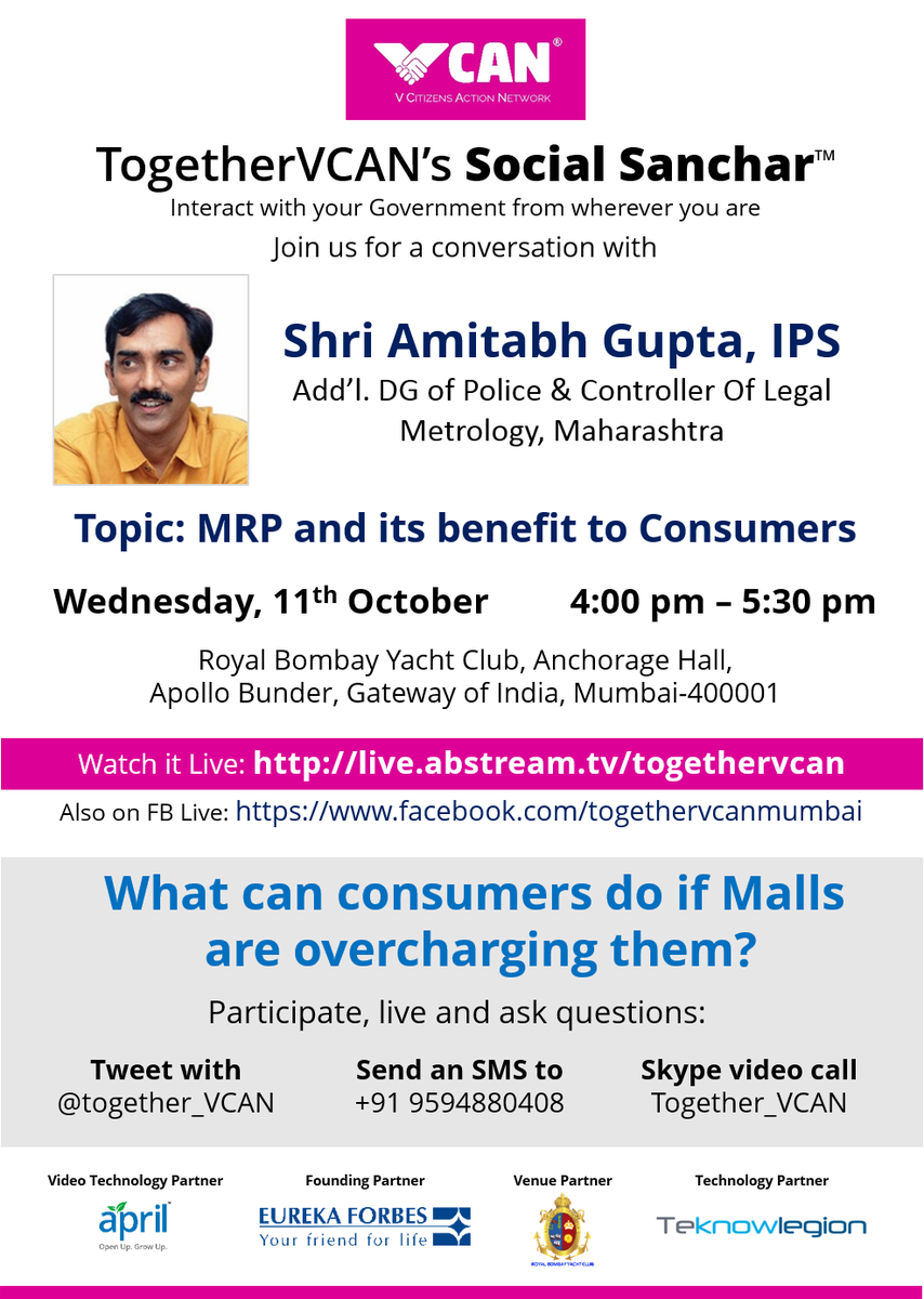 Together_VCAN's tweet photo. https://t.co/Nkk7N4fRLq #Metrology #MRP #Consumers #Malls #TogetherVCAN #SocialSanchar #Mumbai #vcan4mumbai https://t.co/jAYjcfwPGe