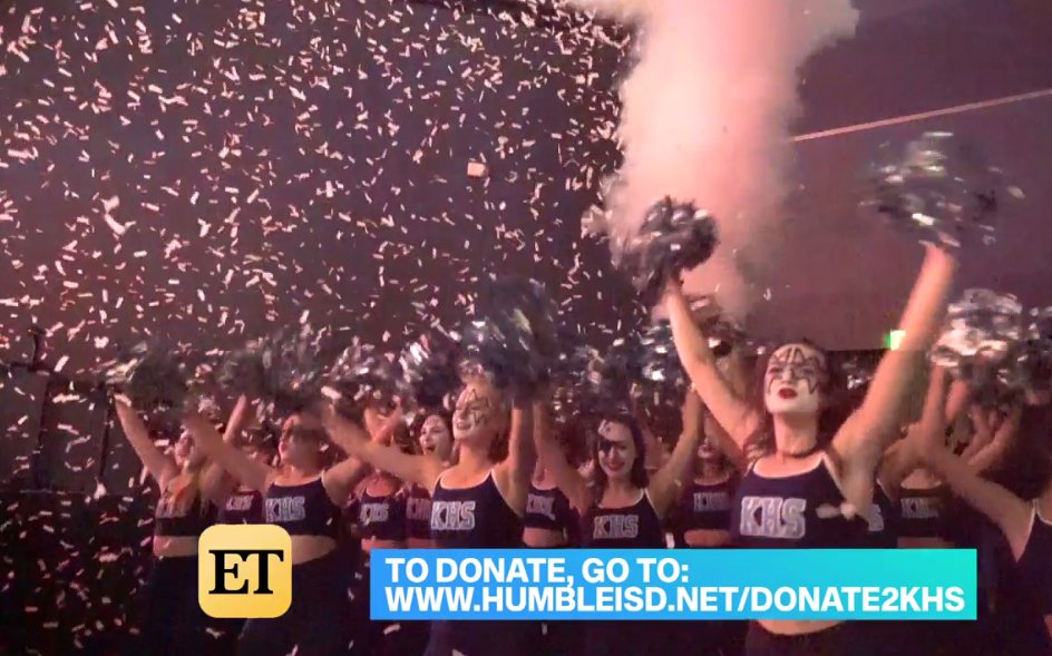 HumbleISD's tweet photo. KHS Fine Arts at KISS concert gets shout out on Entertainment Tonight to help raise funds. https://t.co/PJ1S0z92YL  https://t.co/baVsUuQGHt https://t.co/lBA7C1EHDq