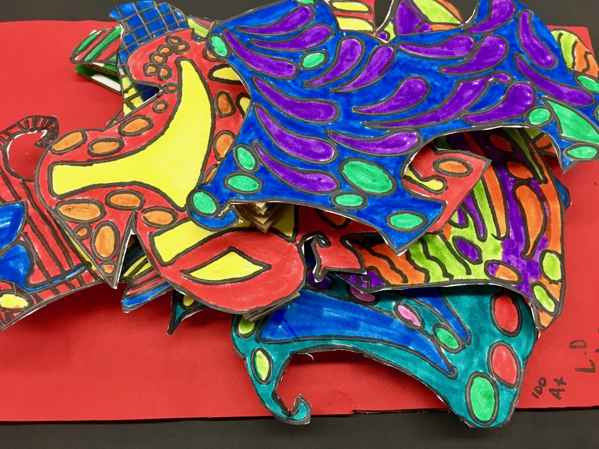 kanter481's tweet photo. I am very proud of the 6th graders and their paper sculptures. #62learns #ams #art https://t.co/UDAyCr3LtF