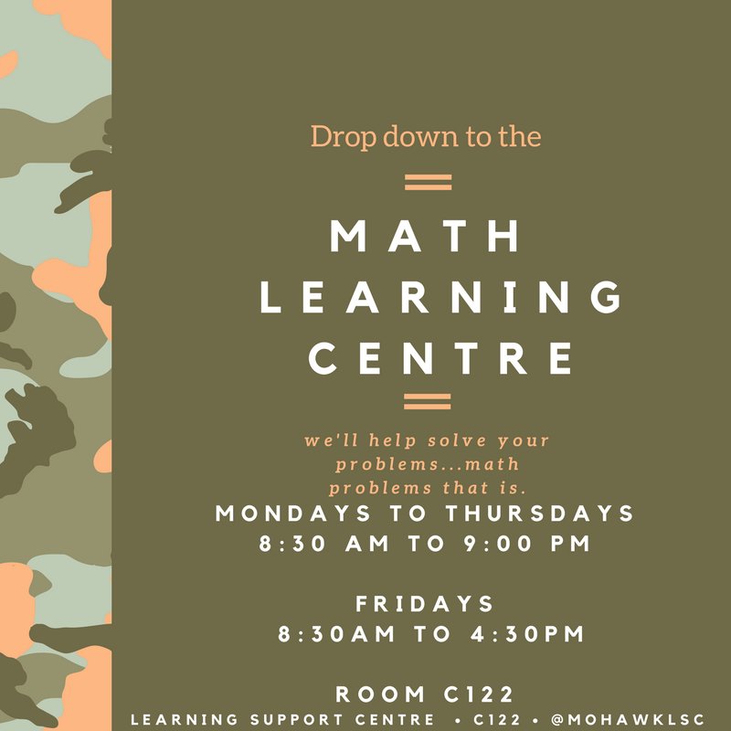 MohawkLSC's tweet photo. Want to get some clarification on which formula to use? Drop down to the #MathLearningCentre and get some extra help! 🤓 https://t.co/vMrICoonDN