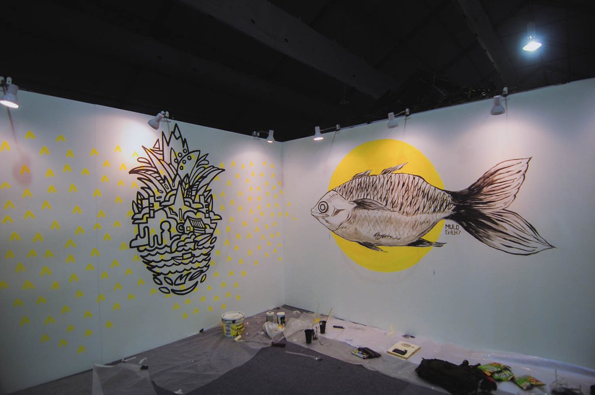 Rumah ikan kolektif live drawing for edc of johor #EkspoJohor2017 