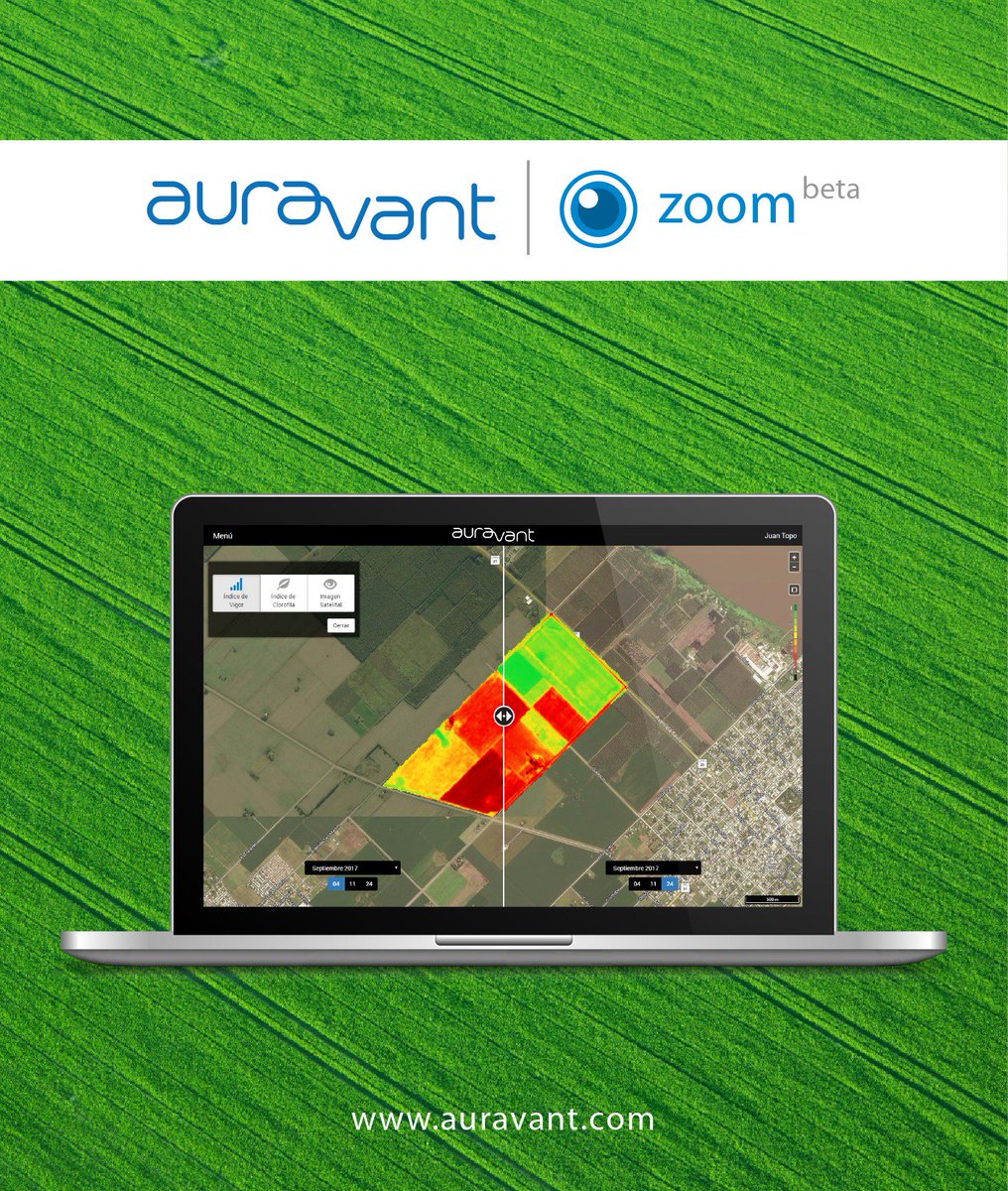 auravant's tweet photo. Hasta las 15hs tenes tiempo de participar por un usuario de la beta de Zoom! Danos follow y RT sorteamos 10 usuarios #agriculturadeprecision https://t.co/RuMjoW3VHS