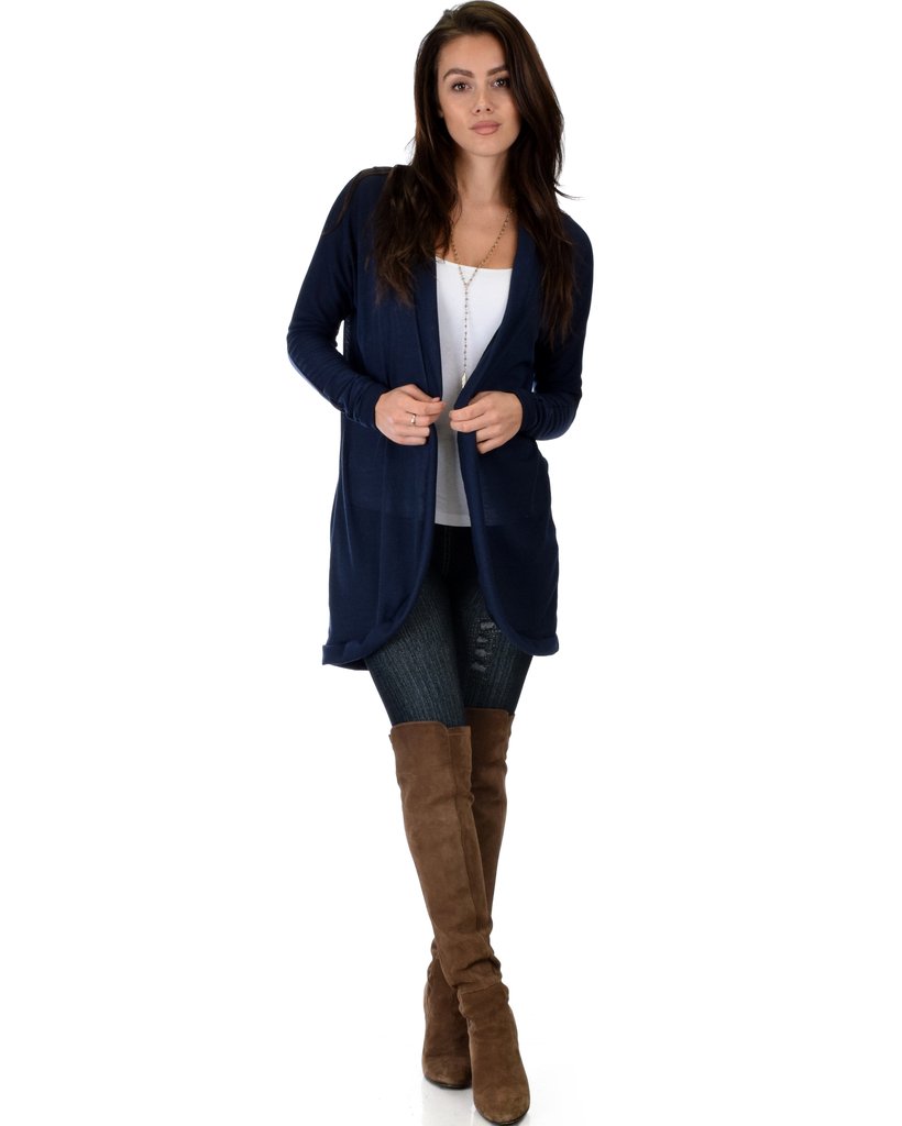 LyssLooClothing's tweet photo. Fall is here and this City Sleek Long-Line Navy Cardigan is now available at https://t.co/yofJBm2YIh! Lyss Loo #LyssLoo #Fashion https://t.co/YaGQPrtntI