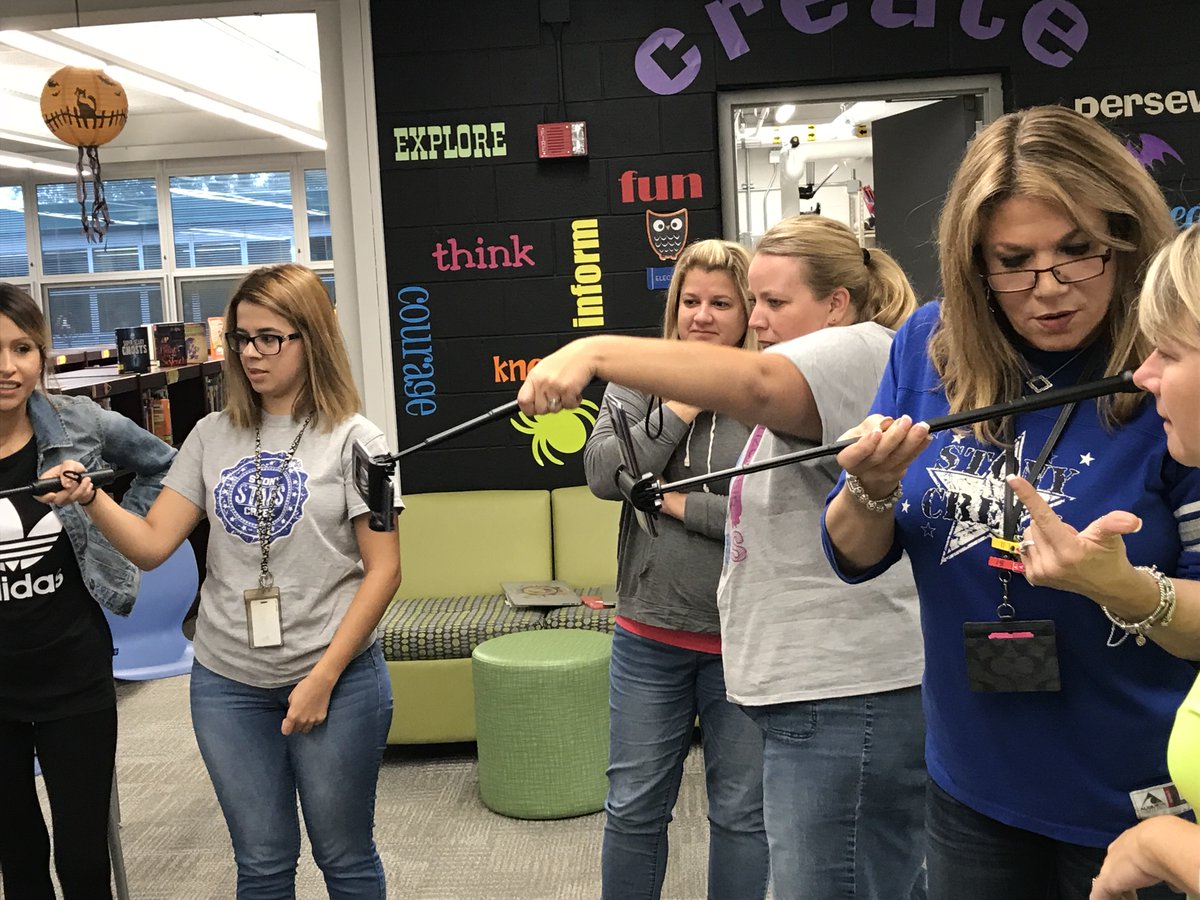 _MrSwanson's tweet photo. Staff getting ready for our Google Expeditions AR this morning! #weare126 #stony126 https://t.co/SyChYU8amt