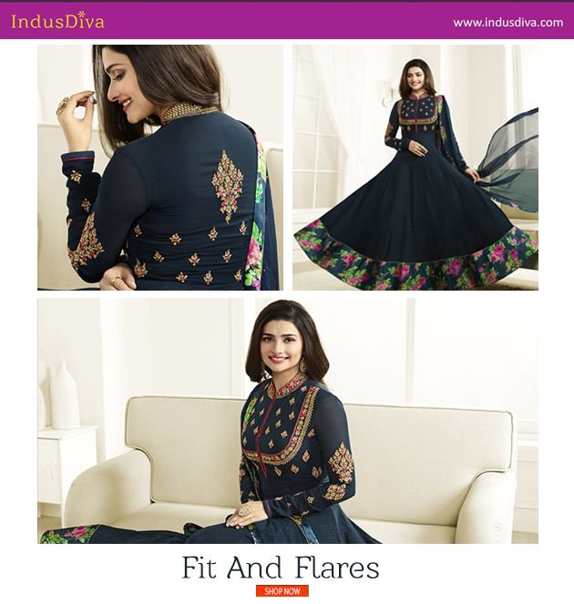 IndusDiva's tweet photo. Twirl around and show off those flares! After all the weekend is almost here! #trendyethnics #desidiva #wedesi #indusdiva #anarkali. https://t.co/43mtAxqyuM