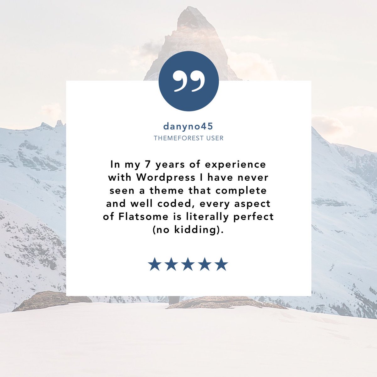 Means a great deal to us, to hear this from such an experienced Flatsomer! (no kidding..) 😄👊🏻💥