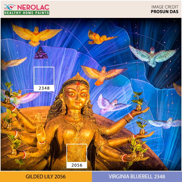 Nerolac_Paints's tweet photo. Here's a look at the colours of #DurgaPuja captured through the lens of photographers. Kudos to all! #Colourspiration #ColoursOfIndia https://t.co/bbYQODKYzW