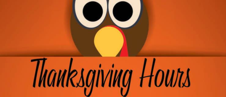 Thanksgiving Holiday Hours for Monday, October 9th are 9:00 am to 2:00 pm for Belleville and Quinte West branches.
