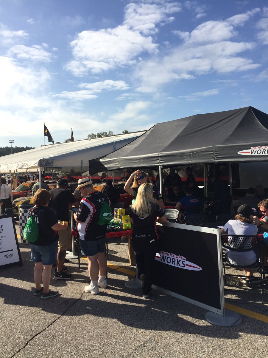 James_Vance's tweet photo. Meet & greet starts now! Come by & see us & try to win a hot lap! #MINI #MINIJCW #exposystems #CTSC #MINIUSA #FOXFactory120 https://t.co/hLbBszabd7