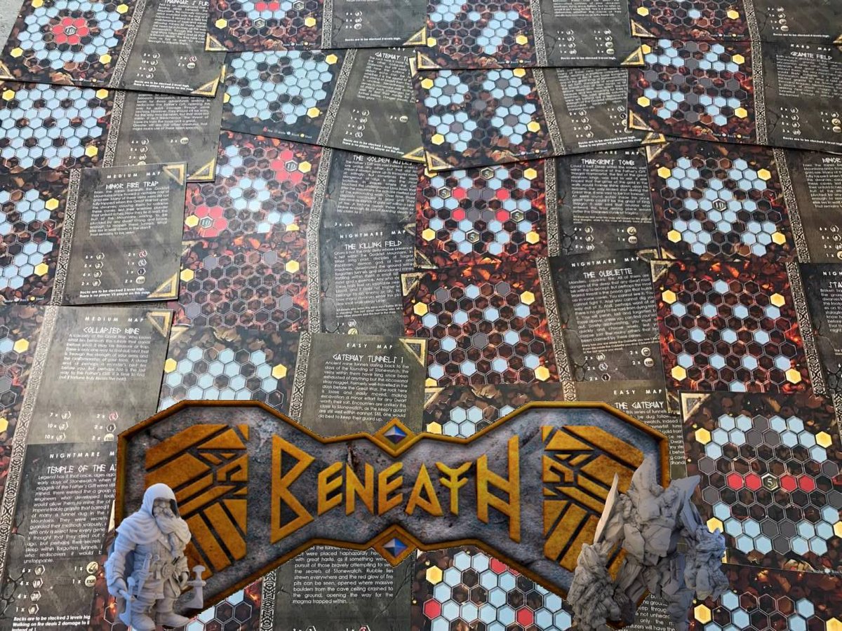 Here is a quick look at the maps for the new PVP dungeon crawler #Beneath out on #Kickstarter by the End of NOVEMBER 2017.

#DarkHandGames