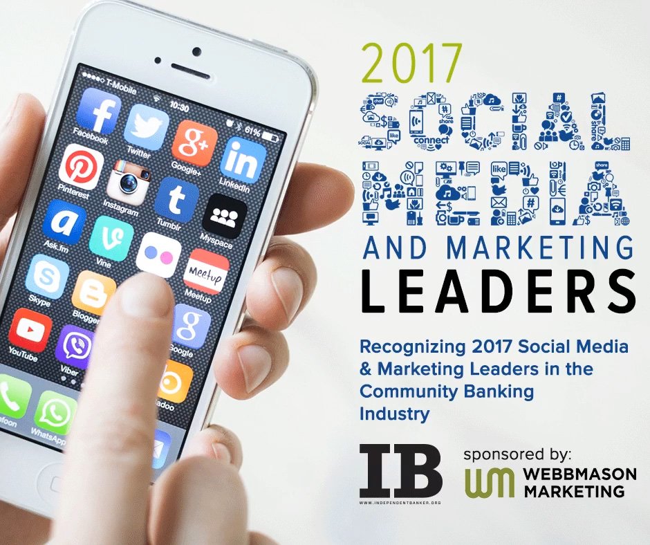 IncredibleBank's tweet image. Honored to be named a 2017 Social Media Leader. Thank you @ICBA and our incredible customers! #RiverValleyExperience bit.ly/2yKLfqH