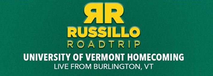 Fun day ahead for <a href="/ryenarussillo/">Russillo</a>. The <a href="/uvmvermont/">University of Vermont</a> alum returns to Burlington today for Homecoming. Live from <a href="/RedSquareVT/">Red Square Vermont</a> -1p ET/ESPN Radio.
