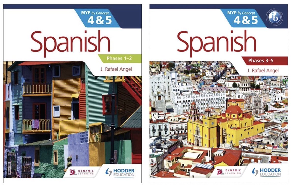 JRafaelAngelM's tweet photo. I wrote MYP Spanish #ByConcept books in the hope to help teachers and students enrich their learning journey. I am pleased to read teachers re-connect with their creativity. #Proud https://t.co/Lc0Ei5Xktm @HodderIntl https://t.co/PhK2Qh8Pov
