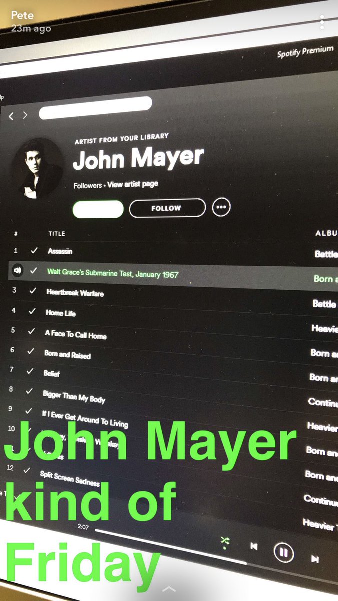 Pete_Schauer's tweet photo. It’s a @JohnMayer kind of day here at #SEMGeeks. https://t.co/u2wv2jWiPr