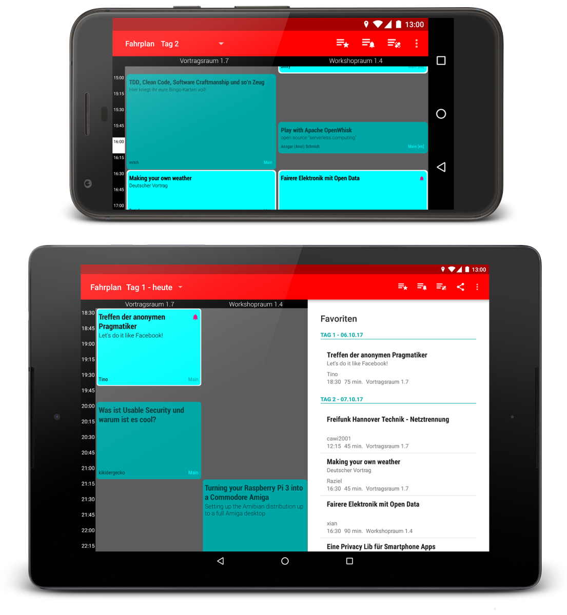 tbsprs's tweet photo. Viel Spaß mit Smartphone + Tablet beim #hackover mit der Android App https://t.co/ht5xGJoX7A #hackover17 @hackover_c3h Gerne Feedback 🤩 https://t.co/n2aITYoHxt