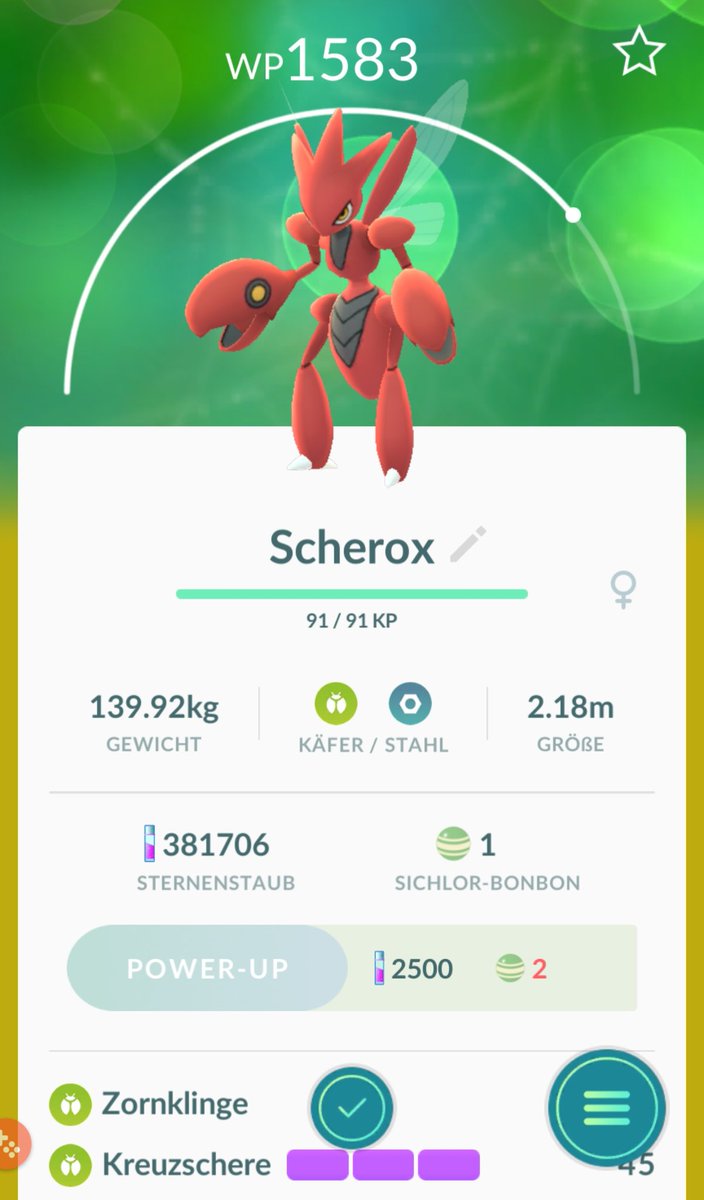 Metasmiths's tweet photo. Juuhuu, ich haben einen #Scherox entwickelt
#PokemonGo https://t.co/MvS1OQVXRG