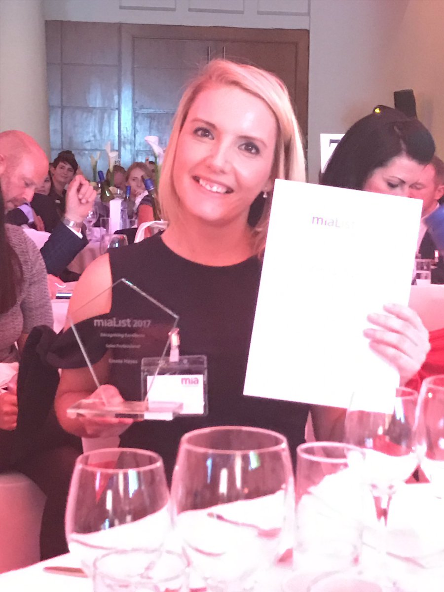 marc_webster's tweet photo. @HallWhittlebury #yay @Emmseyh won Sales Professional at the #miaList17 #yayagain https://t.co/lgYWg2EE5g