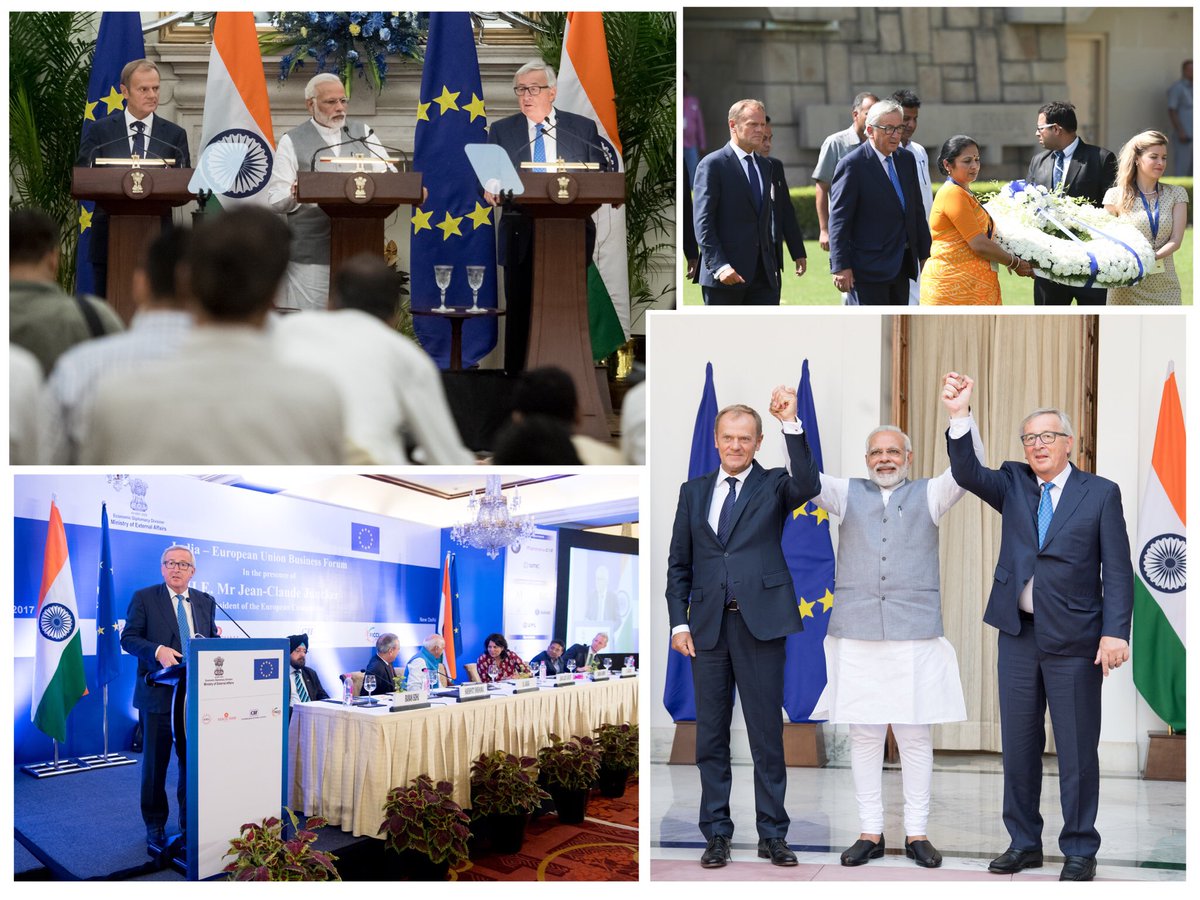 I am more convinced than ever that India &amp; the EU, beacons of democracy &amp; tolerance, must shape the world together. tinyurl.com/y9ux38n6