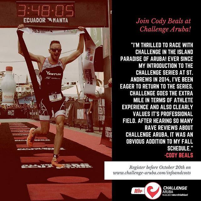 ChallengeAruba's tweet photo. Race with Cody Beals at Challege Aruba! #challengearuba #aruba #onehappyisland #codybeals #triathlon #triathlete… https://t.co/TMSu4EKFIh https://t.co/4jcFChm43O