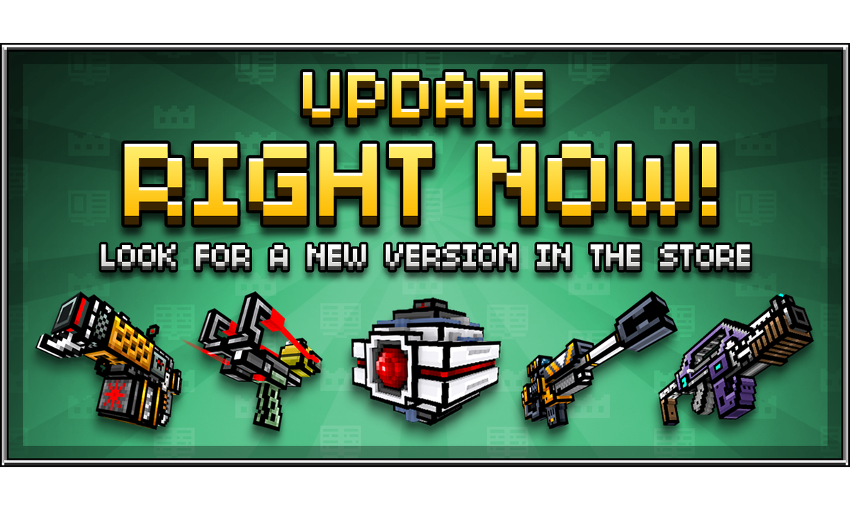 PixelGun3D's tweet photo. A new update is already available on all platforms! #PixelGun3D #pg3d #pixelgun https://t.co/VPyYHGs3nk