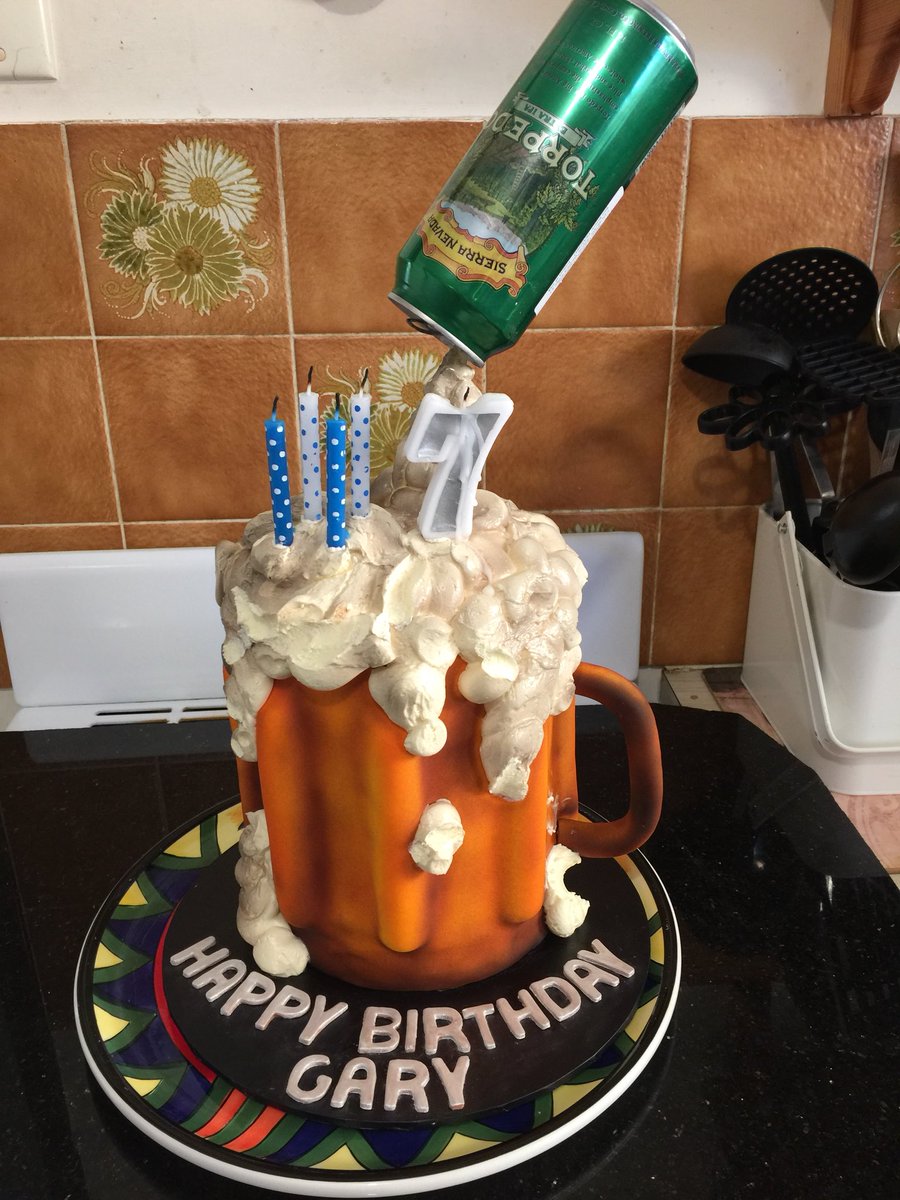 So I had a birthday recently and this is what my daughter had made for me  ! <a href="/SierraNevada/">Sierra Nevada Beer</a> cake. Winner !!!!