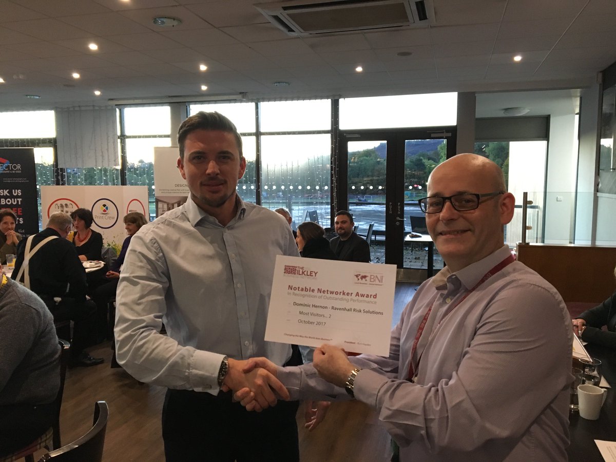 Congrats to Dominic Hernon of Ravenhall Group for inviting 2 visitors last month. visit #ilkleysbestkeptsecret bit.ly/2xZBHZL