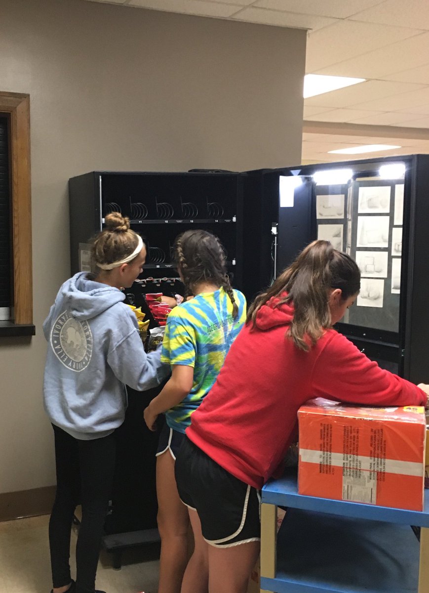 Student Council spoke, we listened!  Vending machine is back in business:-)