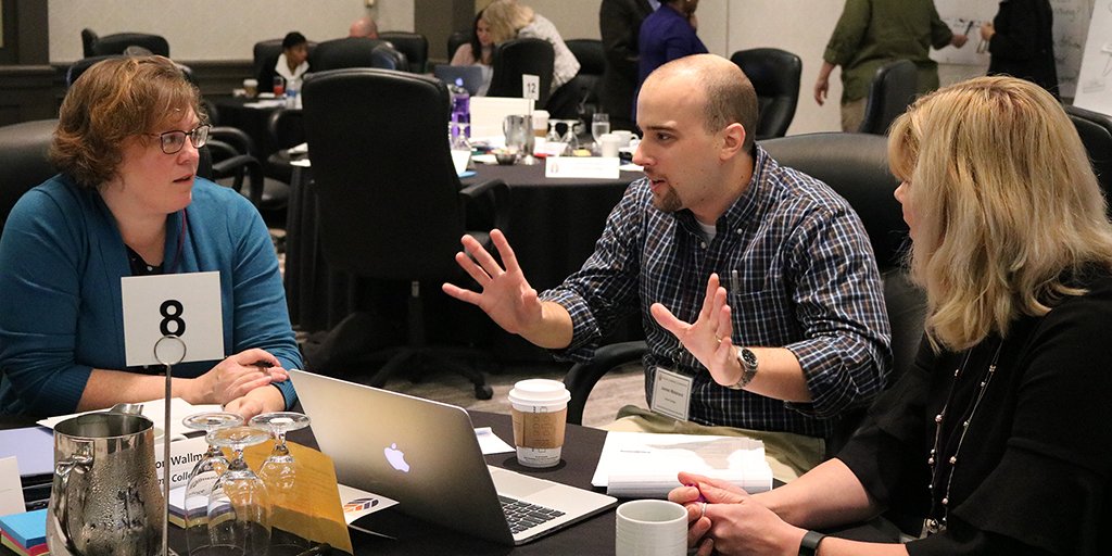 hlcommission's tweet image. Today in the Assessing General Education Workshop, teams are finalizing action plans to bring back to campus. #hlcgened #AssessingLearning